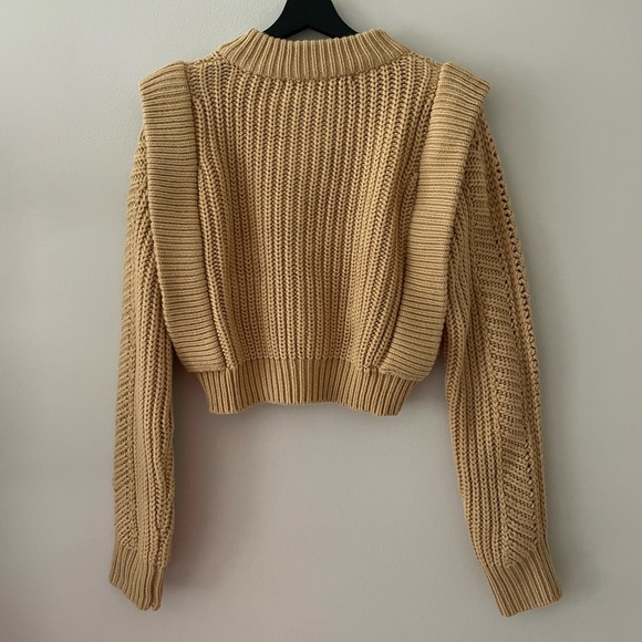 English Factory Cropped Knit Cardigan - Picture 3 of 5